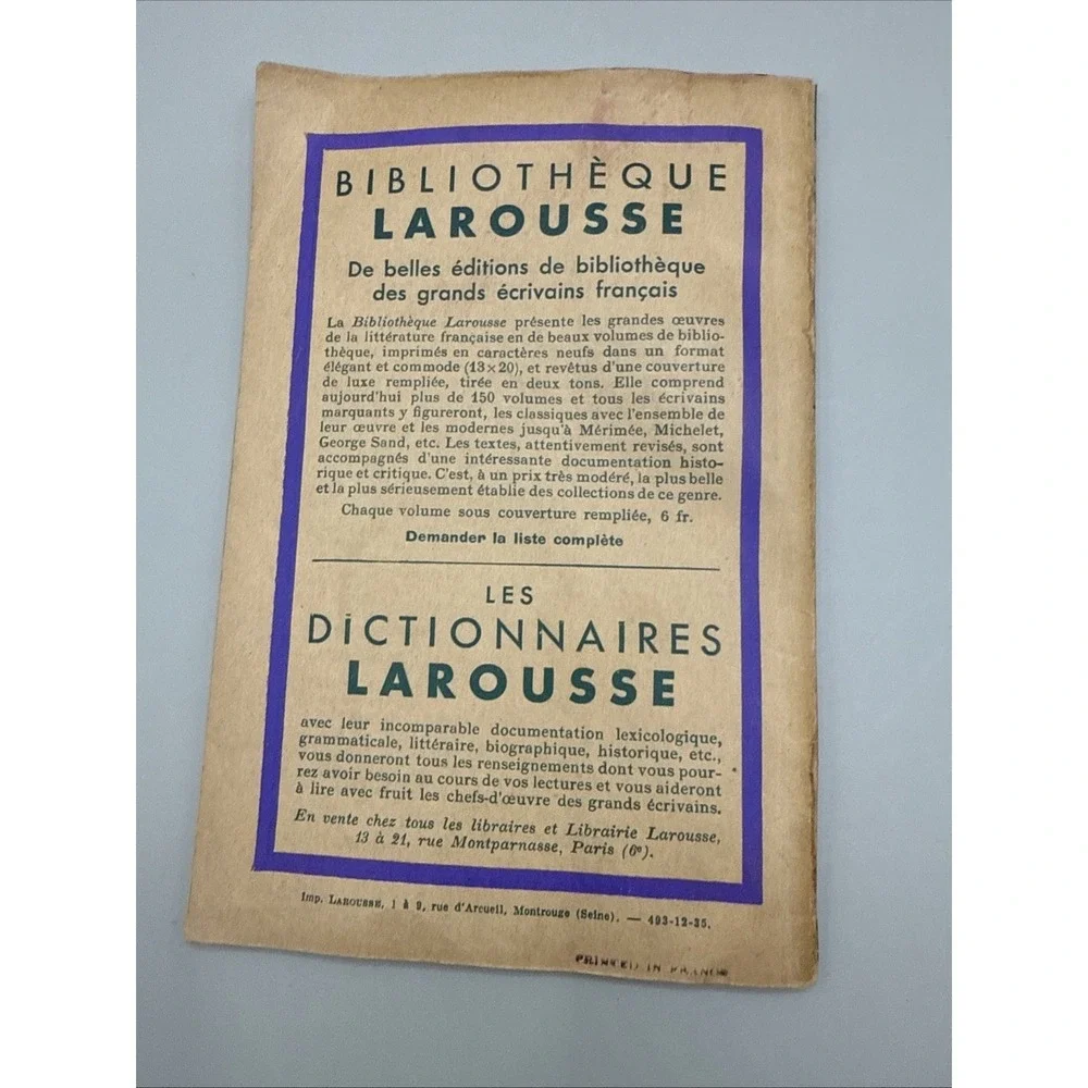 Discourse de la méthode by René Descartes French Philosophical Book. Larousse.‎
